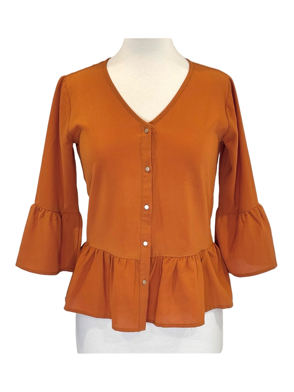 Frank And Oak cinnamon blouse